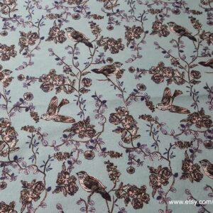 Birds and Vines Flannel Fabric