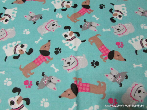 Dogs in Sweaters Flannel Fabric