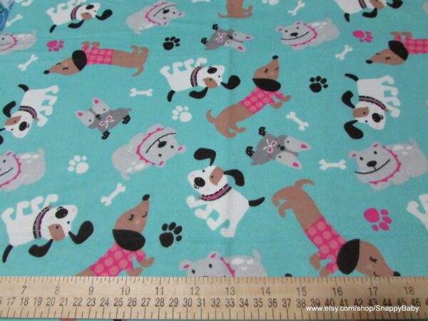Dogs in Sweaters Flannel Fabric