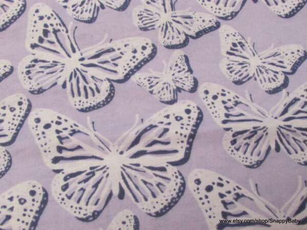 Papercut Butterflies Lavender Flannel Fabric