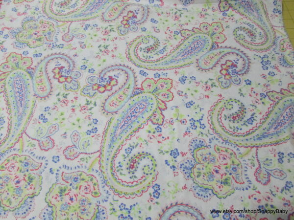 Pastel Paisley Flannel Fabric