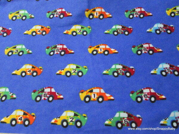 Speedster Cars Flannel Fabric
