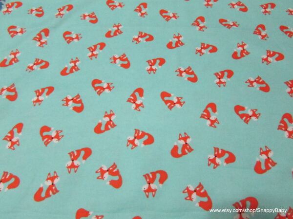 Tiny Fox Flannel Fabric