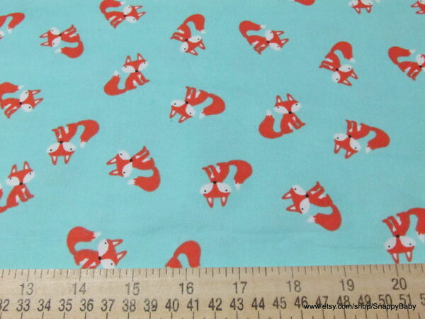 Tiny Fox Flannel Fabric