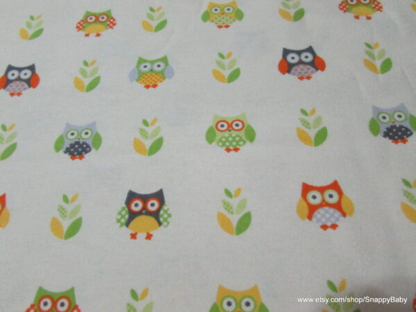 Woodland Owl Flannel Fabric