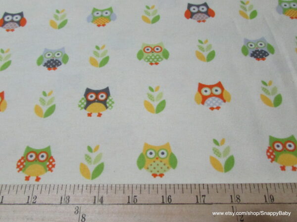 Woodland Owl Flannel Fabric