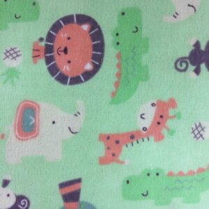 Roar Baby Jungle Flannel Fabric