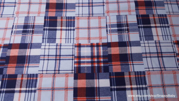 Nautical Plaid Flannel Fabric