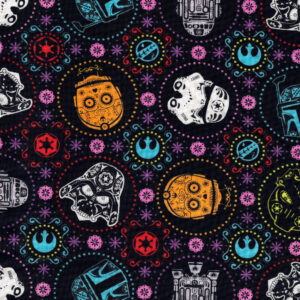 Star Wars Sugar Skull Characters Quilt Cotton Fabric By The yard merchletfull