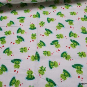 Frog Lilypads Flannel Fabric